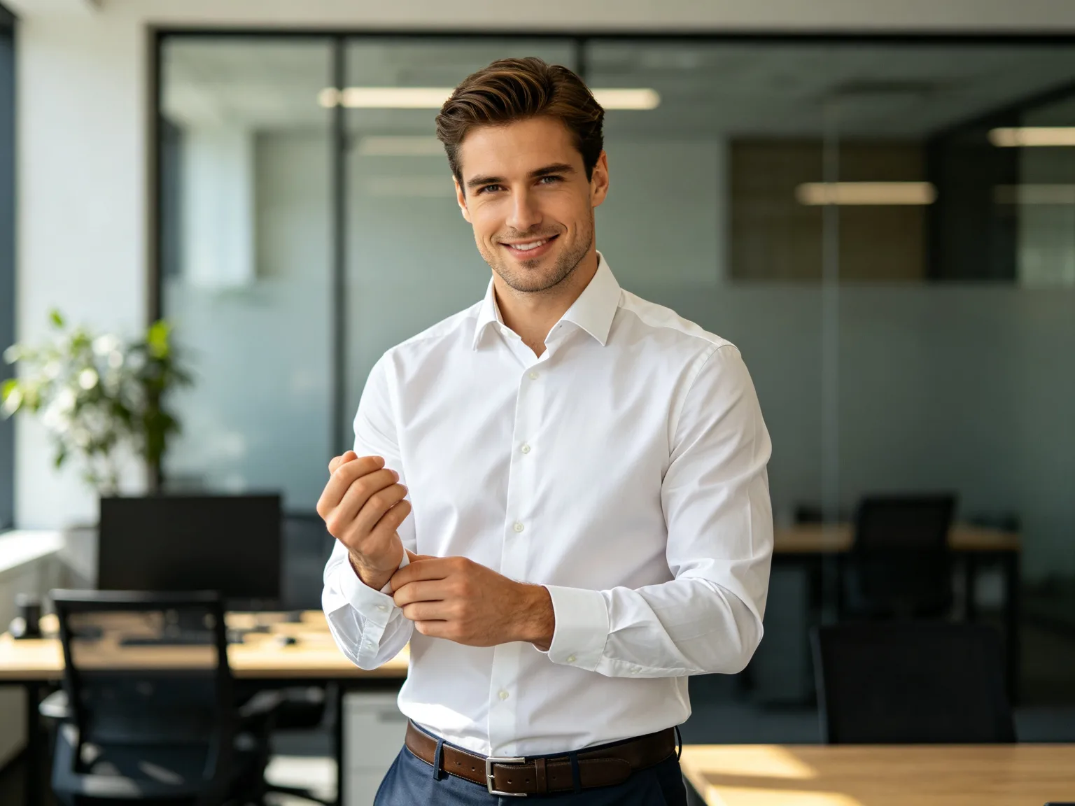 AI boyfriend office style