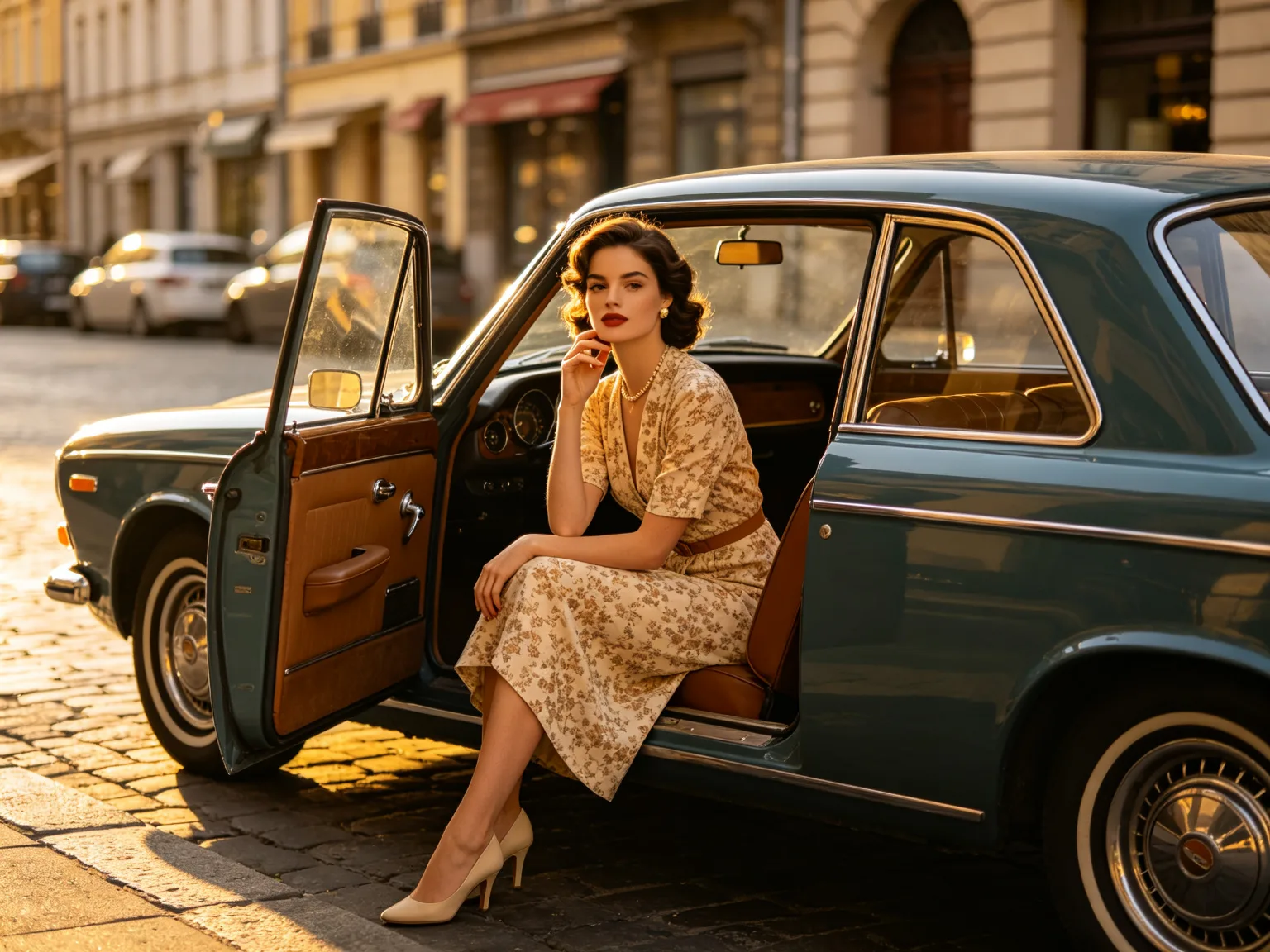 AI girlfriend vintage style