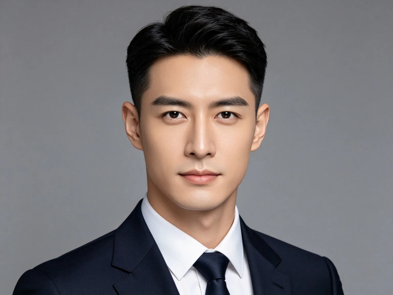 Professional business portrait retouching